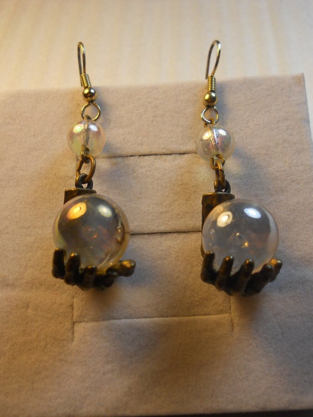 JJ - Mystic Hand & Orb Earrings 930